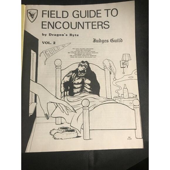Dungeons & Dragons Judges Guild Field Guide to Encounters Vol 1 & 2 Vintage RPG - Picture 3 of 11